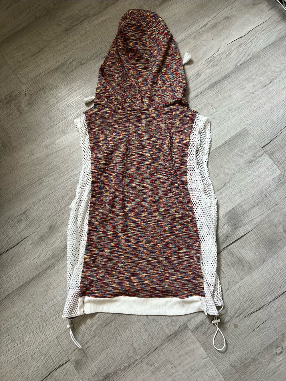 FP MOVEMENT Prism Multicolor Knit Hoodie Tank Size Large - Picture 5 of 14